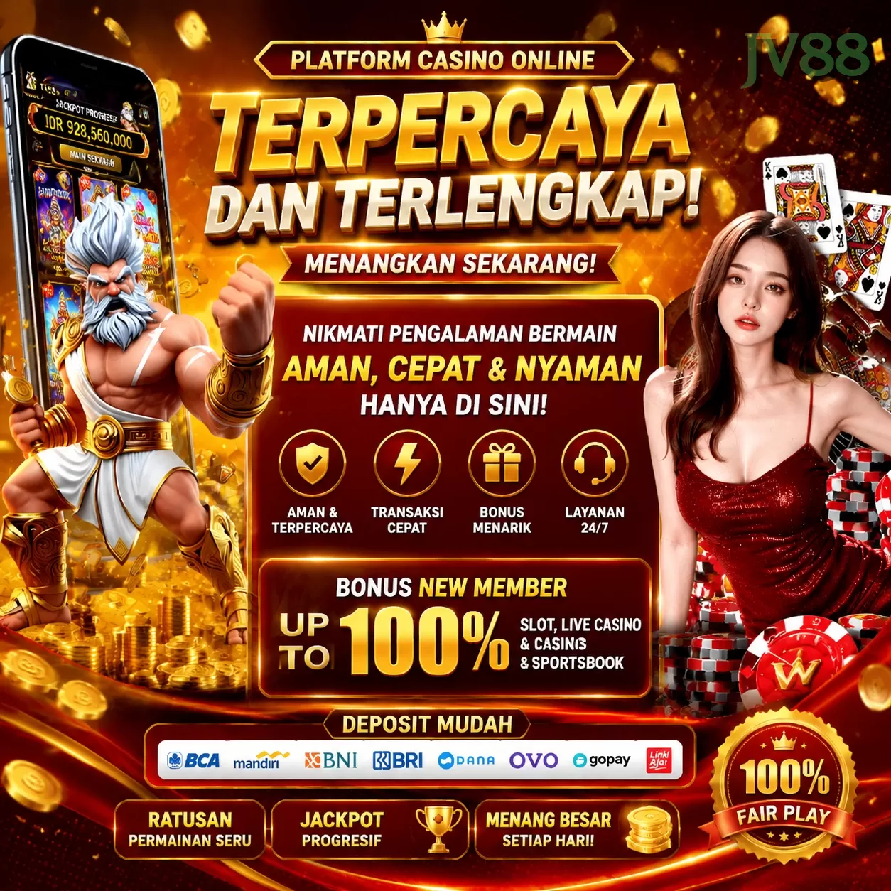 Main jv88q Menang Jackpot Besar